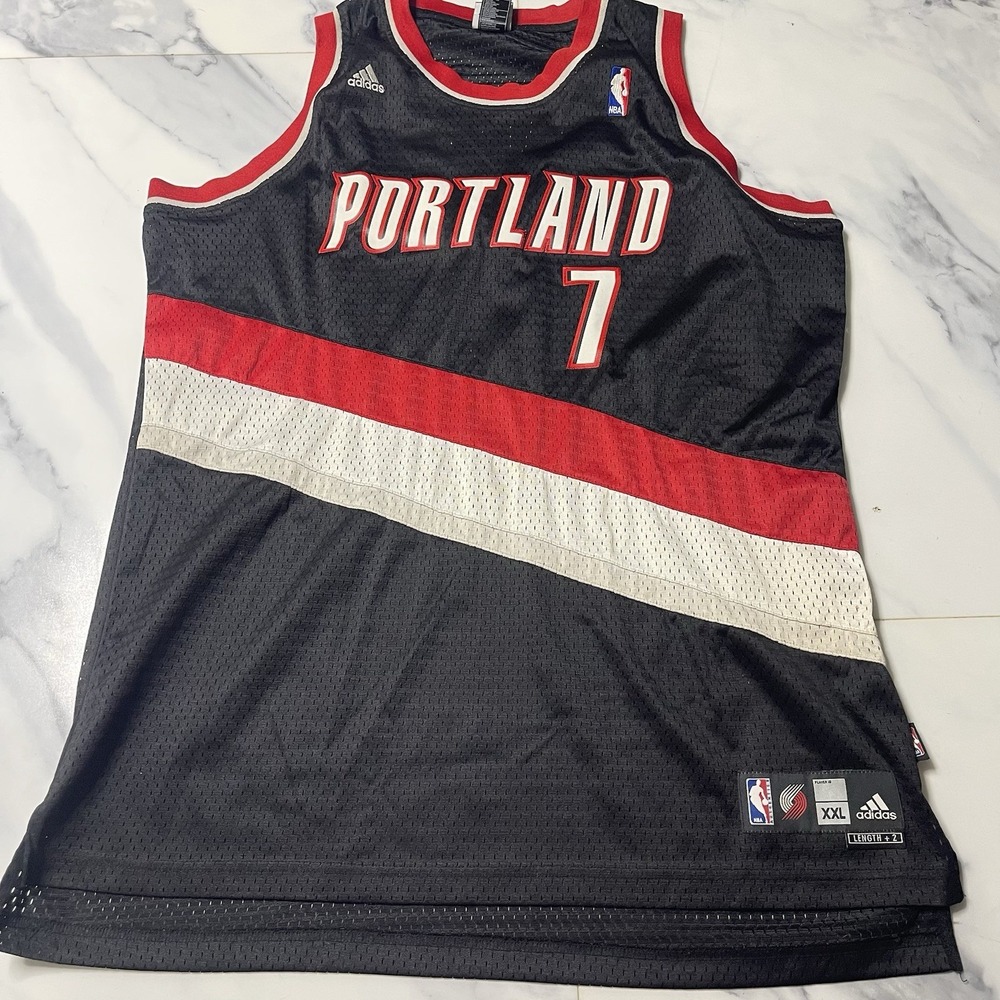 NBA JERSEY PORTLAND TRAIL BLAZERS BRANDON ROY ADIDAS SWINGMAN SZ XXL  H‎ -7